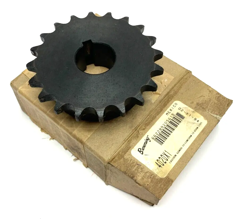 New | in-Stock Browning 20 Tooth Roller Chain Sprocket Miscellaneous Equipment (Metalworking) Michigan US | Maverick Industrial Sales #1456606