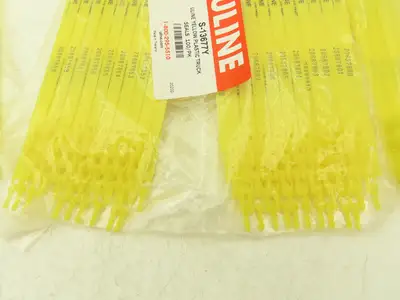 Uline S-13677Y Truck Safety Seals 8" Yellow Plastic Security Numbers Lot of 500