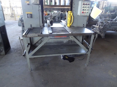 150 TON BIPEL SINGLE POST HYDRAULIC PRESS. STOCK # 0902416