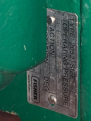 Fisher 8" V150 Stainless Steel V-Ball Control Valve