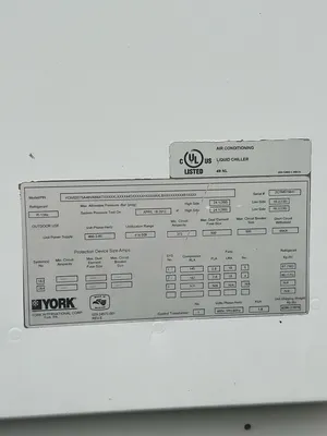 USED YORK YLAA Scroll Chiller