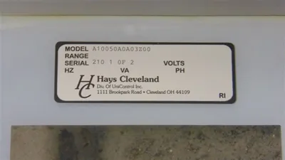 Hays Cleveland A10050A0A03Z00 Series 10050 Oxygen Analyzer Control Unit Used