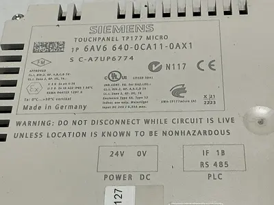 USED SIEMENS 6AV6 640-0CA11-0AX1