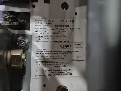 Used SIEMENS HHJD63F400 Circuit Breakers British Columbia CA | Lenmark #248970