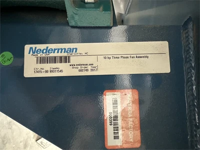 Used 2017 NEDERMAN S-1000 Dust Collectors California US | MachineryMax #1460028