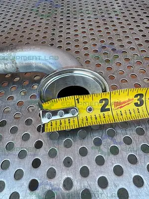 USED 2 ITT PURE FLO 3- WAY 316L DIAPHRAGM VALVE W/ 1" TO 1/2 SANITARY FITTING
