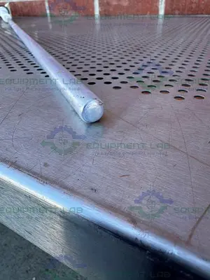 USED CHEMGLASS STAINLESS STEEL TEMPERATURE SENSOR 56 1/2" X 13 MM