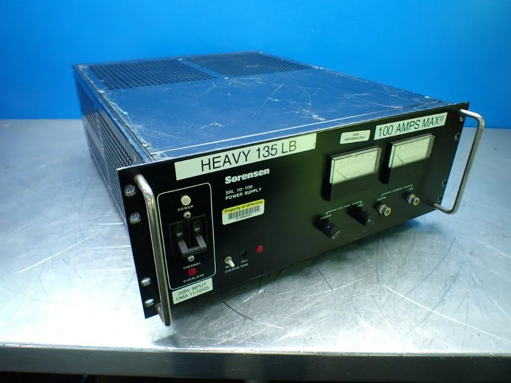 Used SORENSEN SRL10100 DC Power Supplies Ohio US | HGR 24 #941854