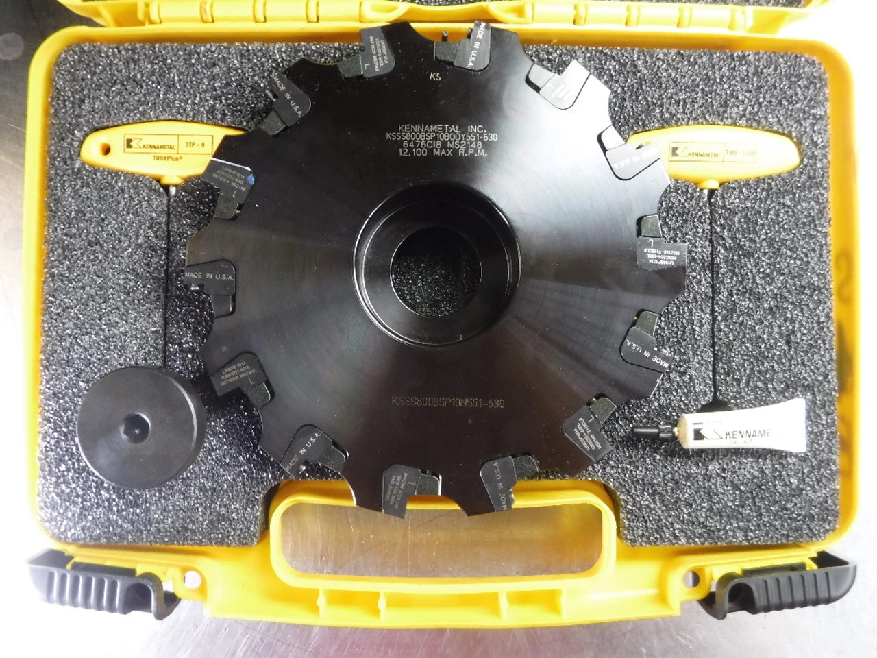 Kennametal 8" Slot Milling Cutter 1.5" Arbor KSSS800BSP10BODY551-630 (LOC2077A)