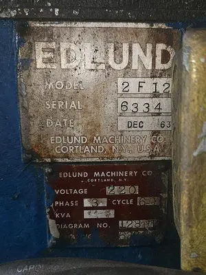 USED 1963 EDLUND 2F12