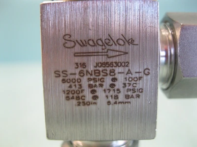 NEW Swagelok SS-6NBS8-A-G