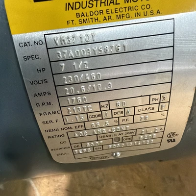 USED Baldor VM3710T