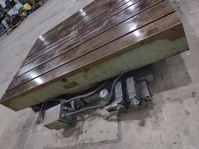 48" X 72" T-SLOTTED POWERED ROTARY TABLE: STOCK #19474