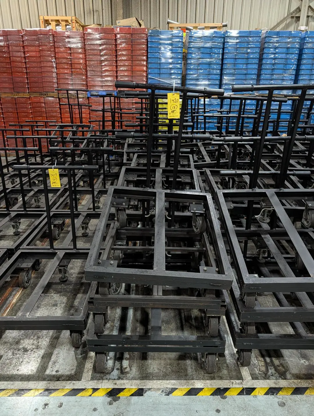 (18) Rolling Material Carts