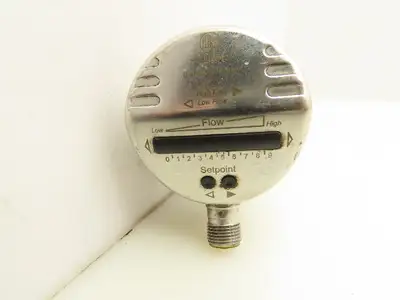 IFM SI5000 Flow Monitor Scale Display 19-36VDC 30 Bar M12 Connector 1-3/4" Probe