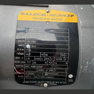 AE Fan Equipment 1HP Centrifugal Blower