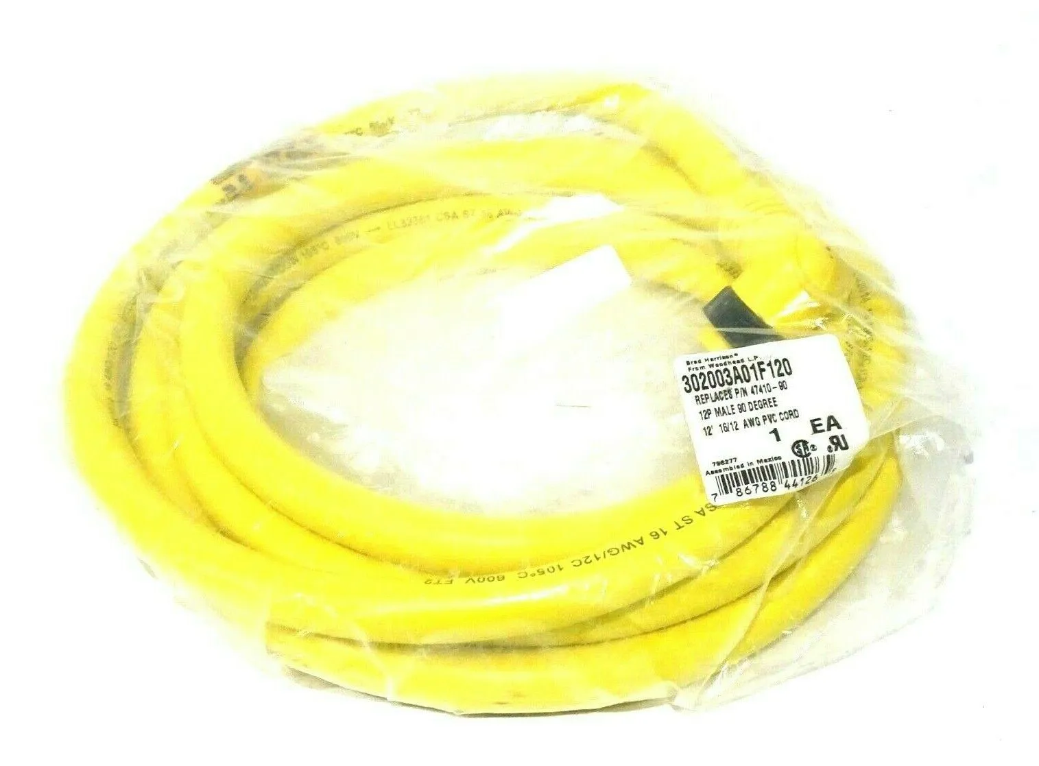 NEW WOODHEAD 302003A01F120 CABLE