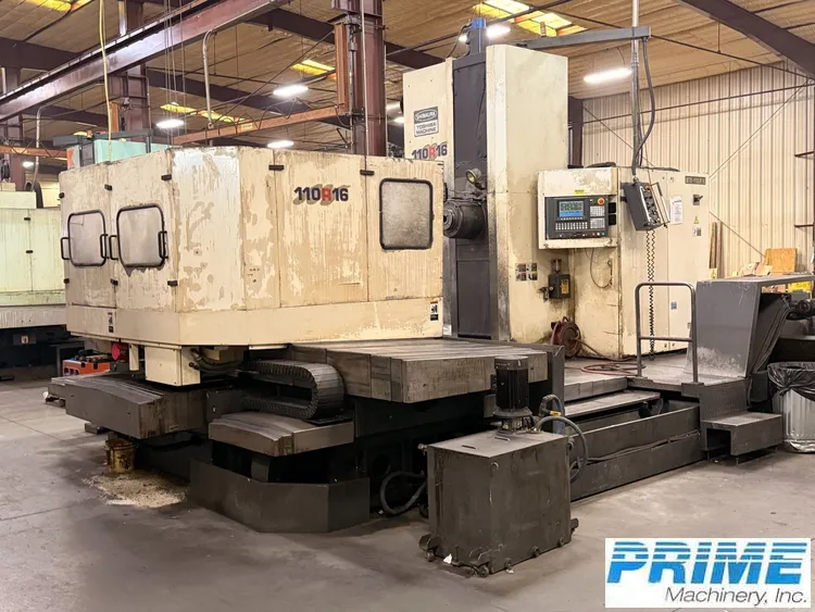 1996 TOSHIBA SHIBURA BTD-110.R16 BORING MILLS, HORIZ., TABLE TYPE, N/C & CNC | Prime Machinery