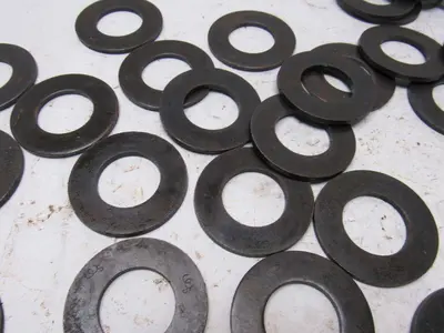 1-1/8" Black Oxide Structural Flat Washer Steel 0.144 Thick 2.250" OD Lot of 47