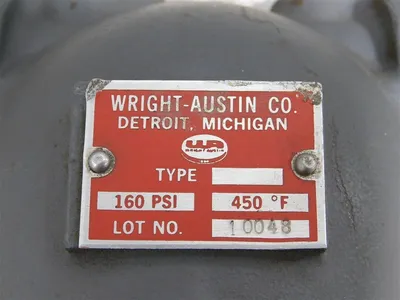 Wright-Austin Co. Type T No 90 Gas Liquid Seperator 1-1/4 in 160 psi 450°F Used