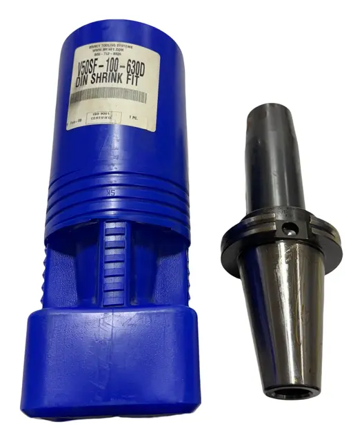 Briney CAT50 Shrink Fit Tool Holder 1" Hole Diameter 6.299" Protruding Length
