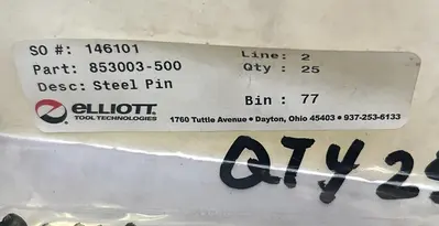 New | in-Stock ELLIOT 853003-500 Misc Electrical & Power Parts Ohio US | Surplus Asset Holdings #1240067