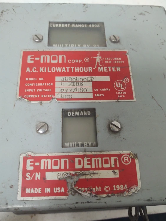 Used E-Mon D-Mon 4480400DP Power Meters Kentucky US | Edwards Industrial Repair #1017800