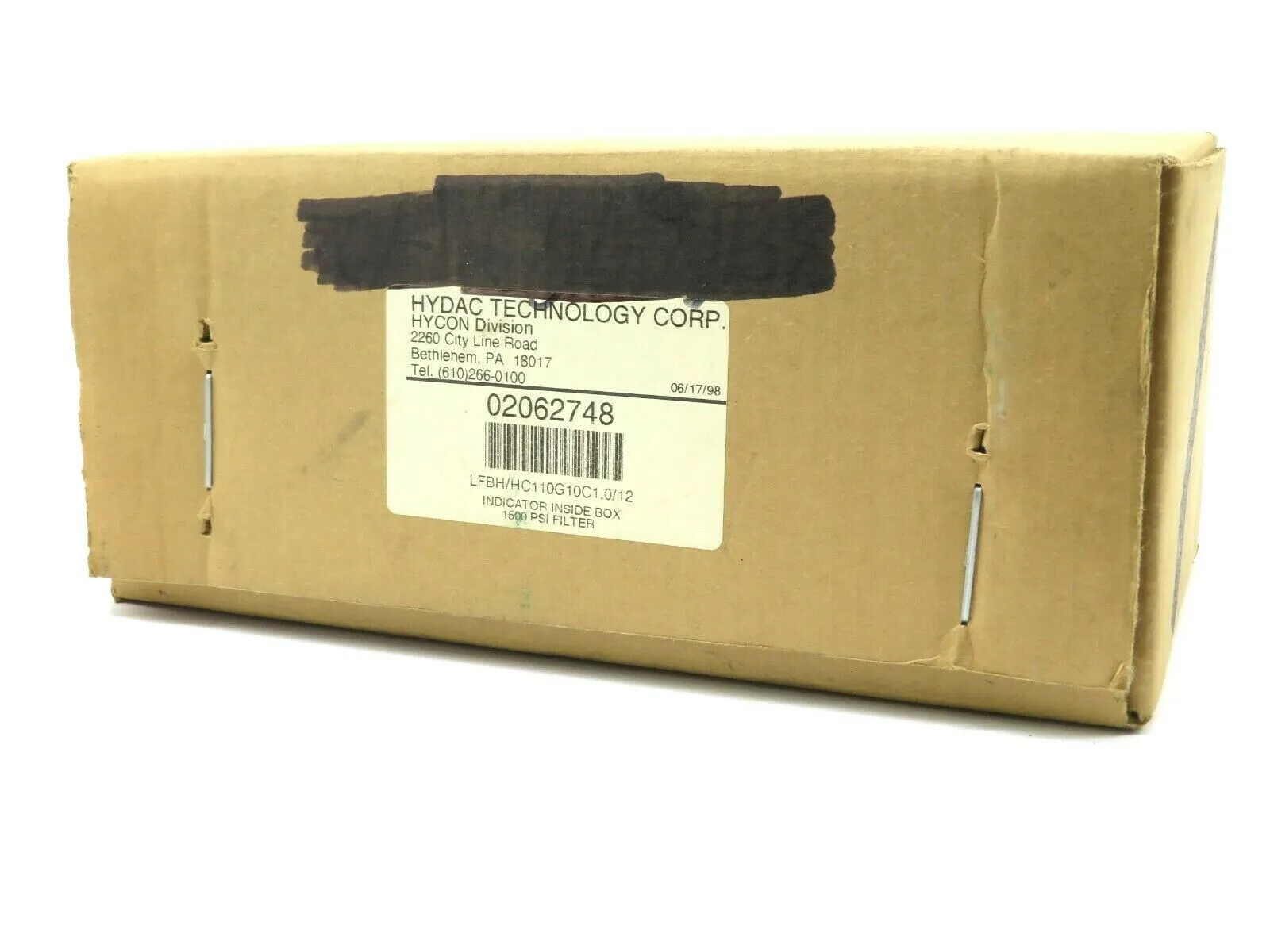 NEW HYDAC 02062748 1500 PSI FILTER