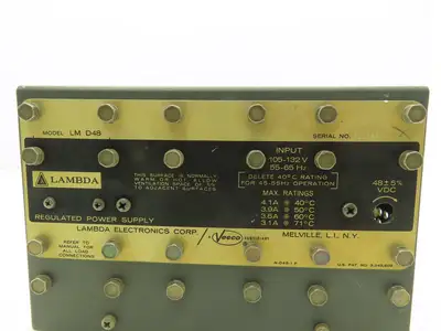 Lambda LM D48 Power Supply 105-132VAC Input 48VDC 4.1A Output