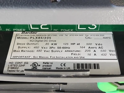 USED Bardac Drives PLX85/205