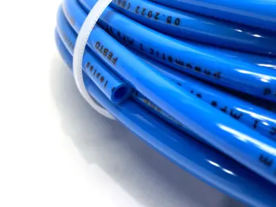USED FESTO PNEUMATIC TUBING 4MM ID 197397 BLUE TUBING ONLY CUT TO 35'
