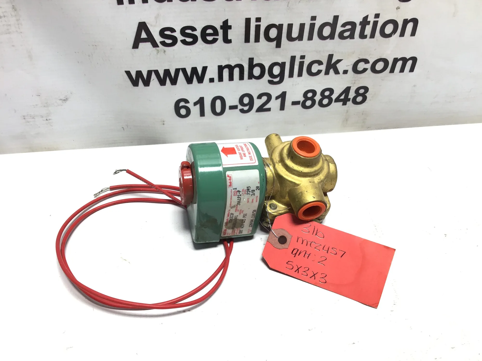 ASCO Red Hat Solenoid Valve 125PSI (8342C3P)