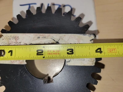 GEAR, 29T  Teeth Nylatron 1-3/8" bore 1-1/4"