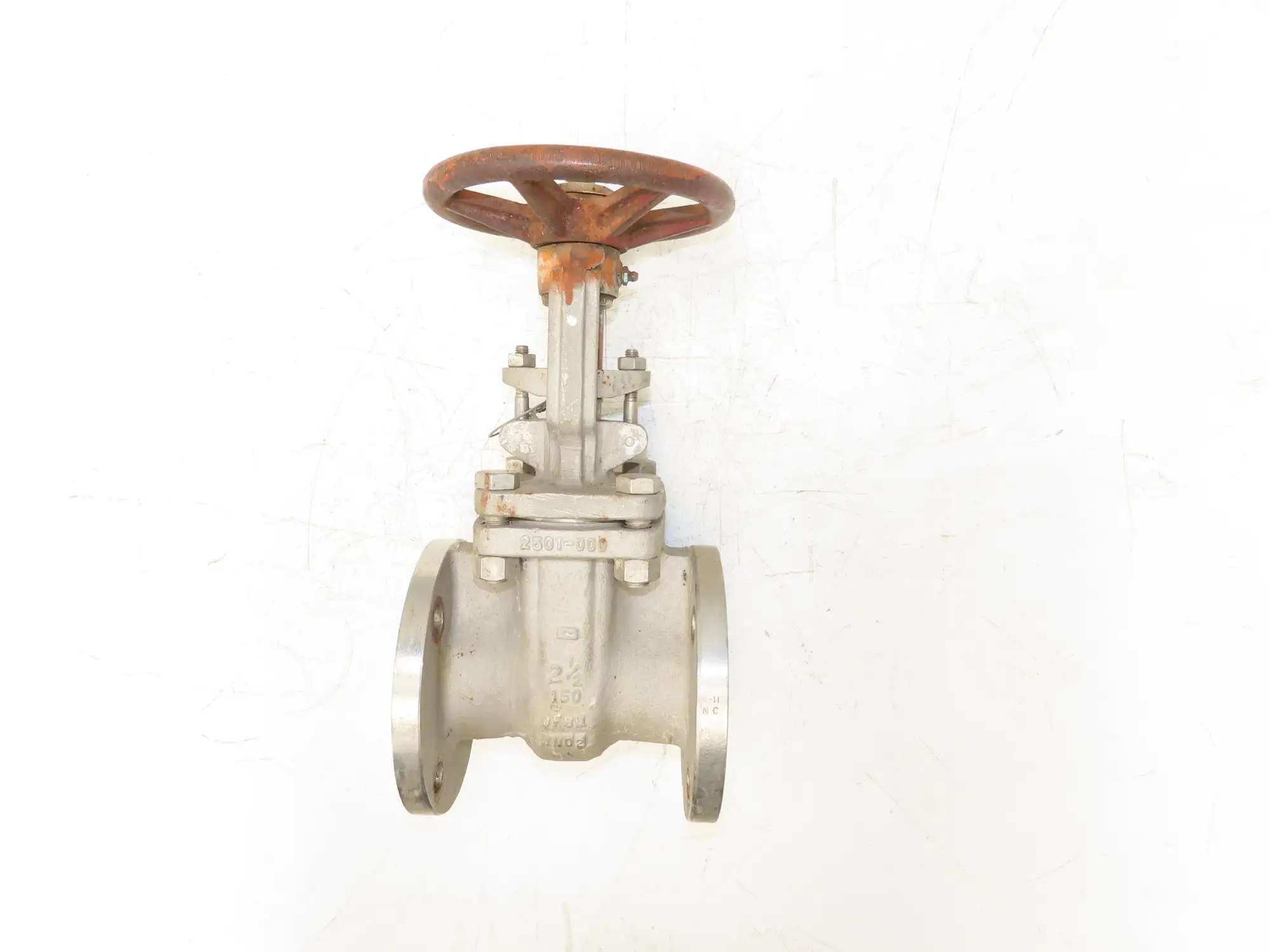 Ladish Gate Valve 2-1/2" ANSI Class 150 275PSI Stainless Steel Rising Stem