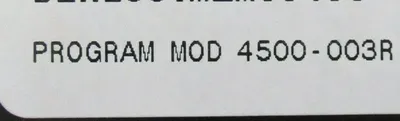 REFURBISHED SAFELINE 4500-003R CONTROLLER FW. F3.2.32 HW. V2 4500003R