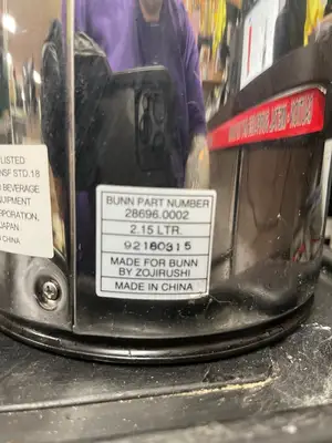 Used Bunn Used Bunn 28696.0002 Push Button Airpot Coffee Server Dispenser 2.15 Liter Beverage Dispensers Illinois US | Falcon Restaurant Supply #1375688