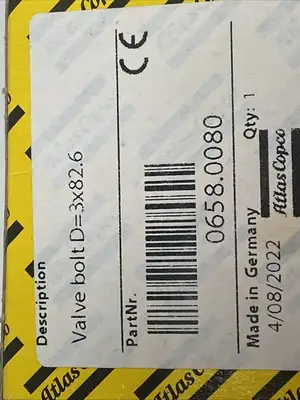 USED ATLAS COPCO VALVE BOLT 3.5"