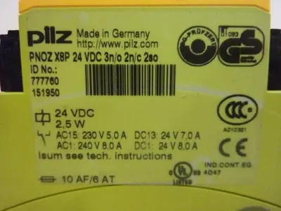 USED PILZ PNOZX8P24VDC3N/O2N/C2SO