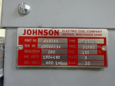 JOHNSON j13744 Accessories, Transformers | Edge Machine Tools, Inc (1)