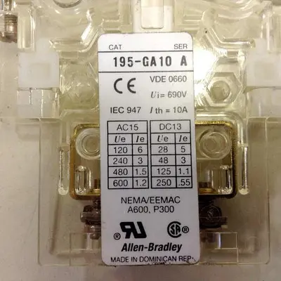 USED ALLEN BRADLEY 195-GA10 SER A