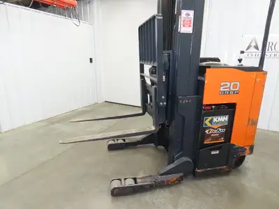 Doosan Forklift Stand On 36V Electric Pantograph Reach Truck 3714lbs 4475h 20' L