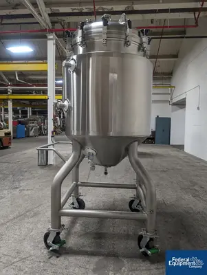 USED A&M Process 500 Liter A&B Process Receiver Tank, 316 S/S, 44/150#