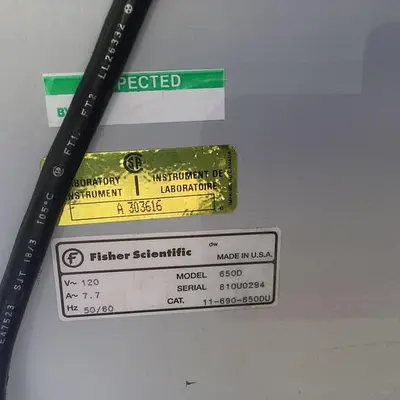 FISHER SCIENTIFIC MODEL 650D