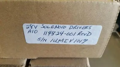 ELECTROGLAS PROBE STATION BOARD 28V SELONOID DRIVER P/N 114824-001 (A10)