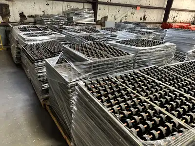 BULK QTY OF ROLLER RACKING W/ BEAMS