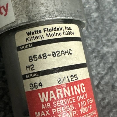 Used Watts B548-02AHC Air Pressure Regulators California US | Davliegogo LLC #1706013