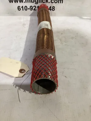 1-1/2” MPT x 16” Brass / Stainless Flexible Hose 250 psi flex pipe