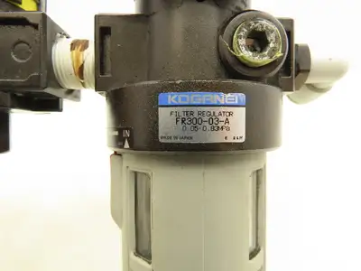 Koganei FR300-03-A Pneumatic Filter Regulator Throttle Valve Assembly 3/8" NPT