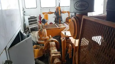 USED NATIONAL JWS-165-L, 4X5 TRIPLEX MUD PUMP PACKAGE
