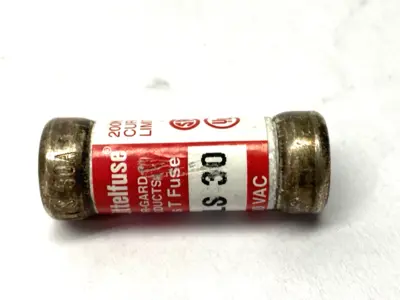 USED LITTELFUSE CURRENT-LIMITING POWR-GARD FUSE CLASS T 600VAC 30A